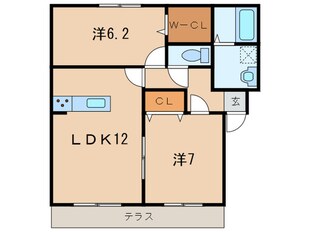 プランドール　A棟の物件間取画像